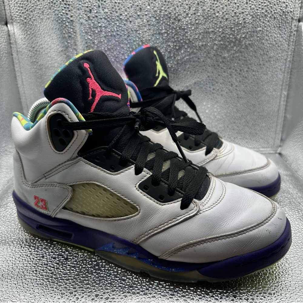 Nike Air Jordan‎ 5 Retro GS 'Alternate Bel-Air' DB3024-100 Sz 7Y Beater Shoe